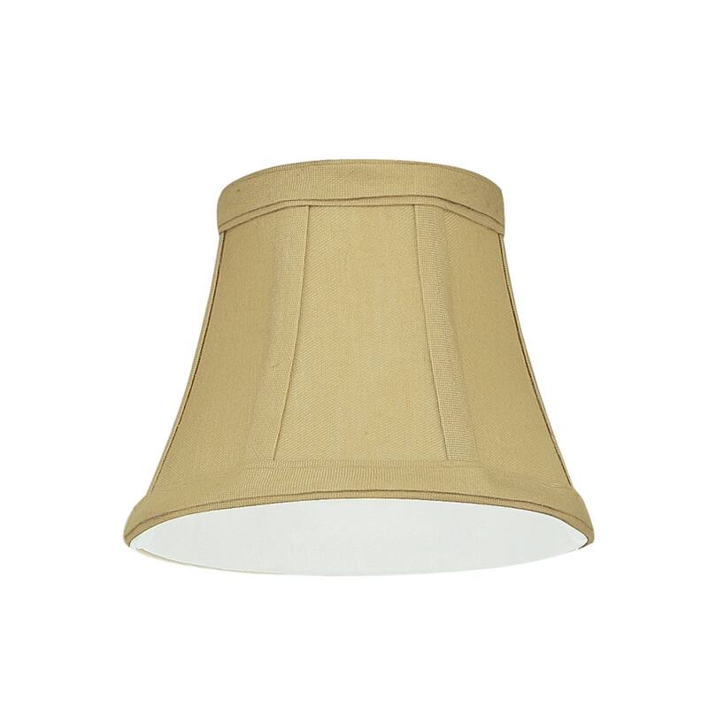 Aspen Creative Bell Chandelier ClipOn Lamp Shade (5 Pack), Beige, (3